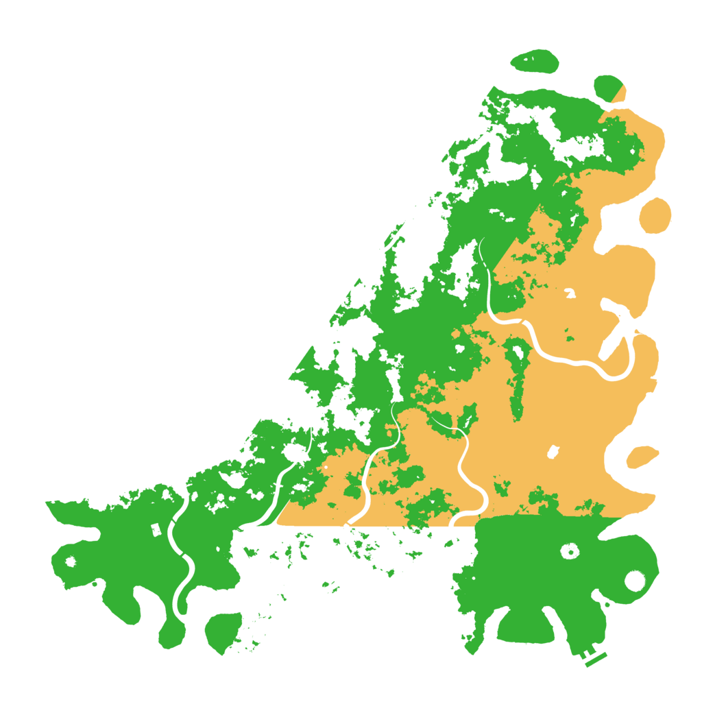 Biome Rust Map: Procedural Map, Size: 6000, Seed: 589639460