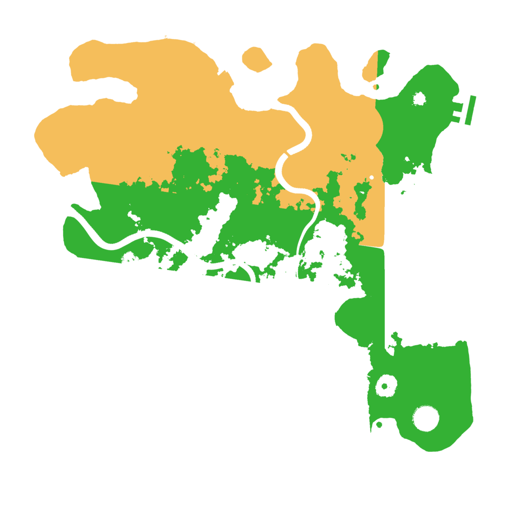 Biome Rust Map: Procedural Map, Size: 3500, Seed: 108378