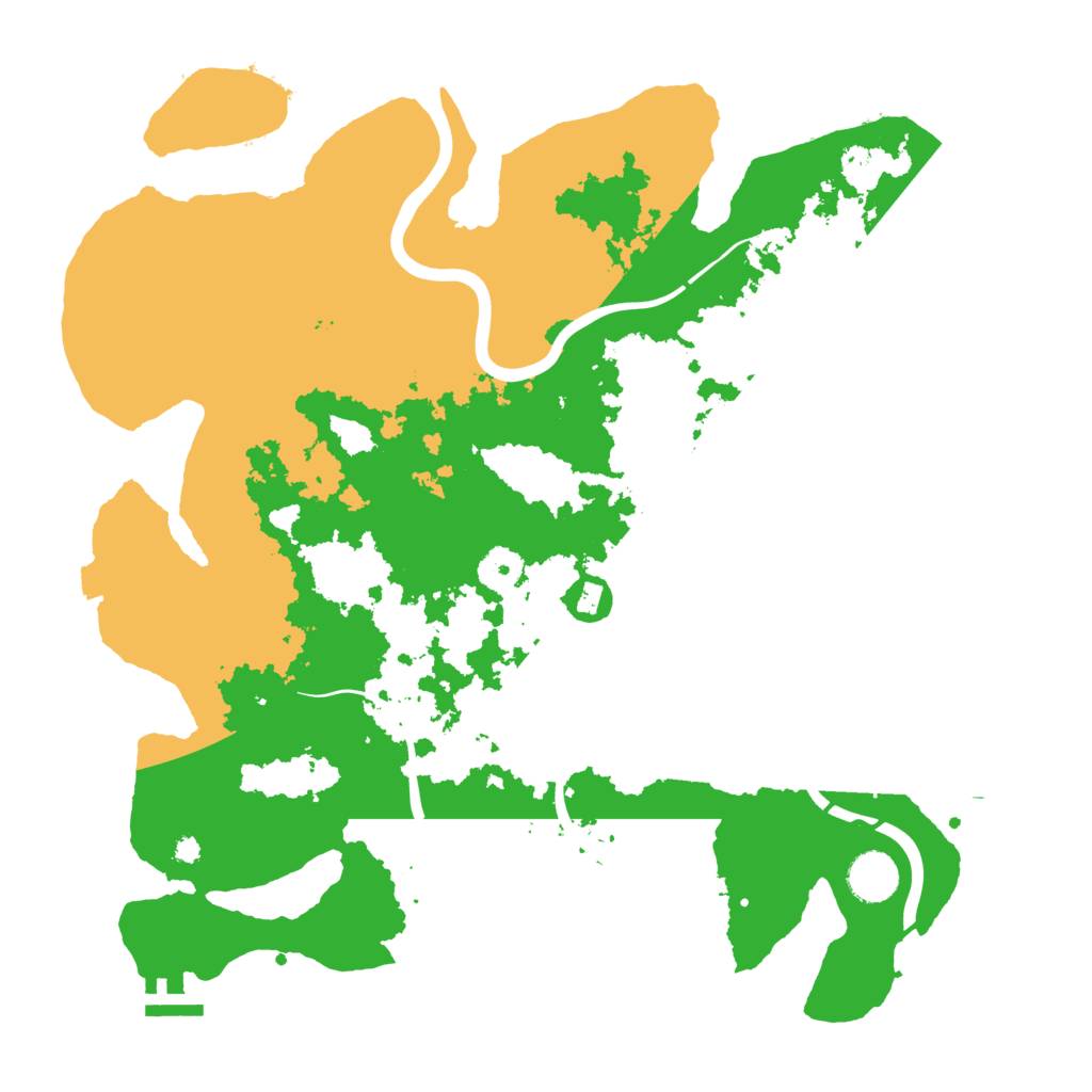 Biome Rust Map: Procedural Map, Size: 3800, Seed: 77819