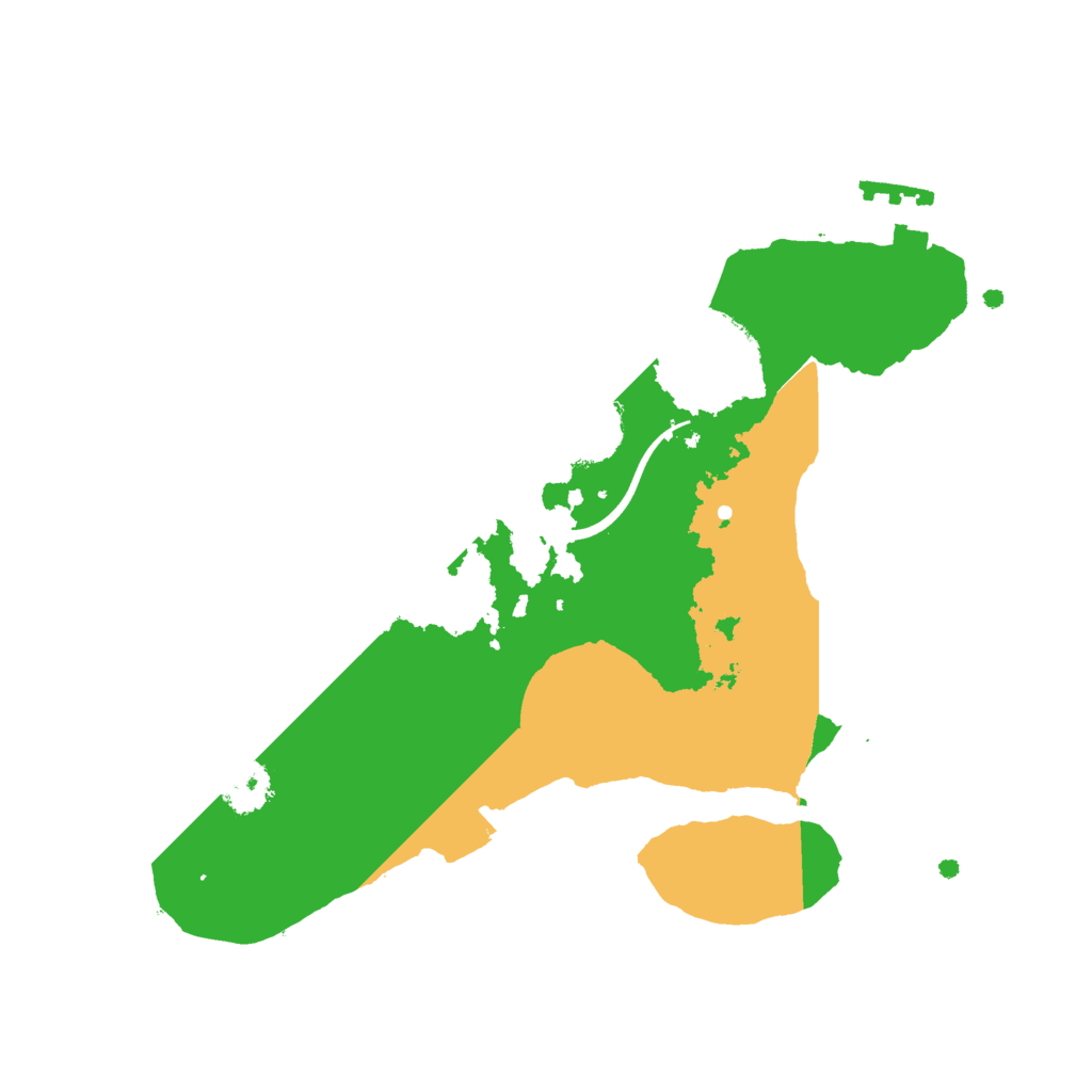 Biome Rust Map: Procedural Map, Size: 2200, Seed: 526984429