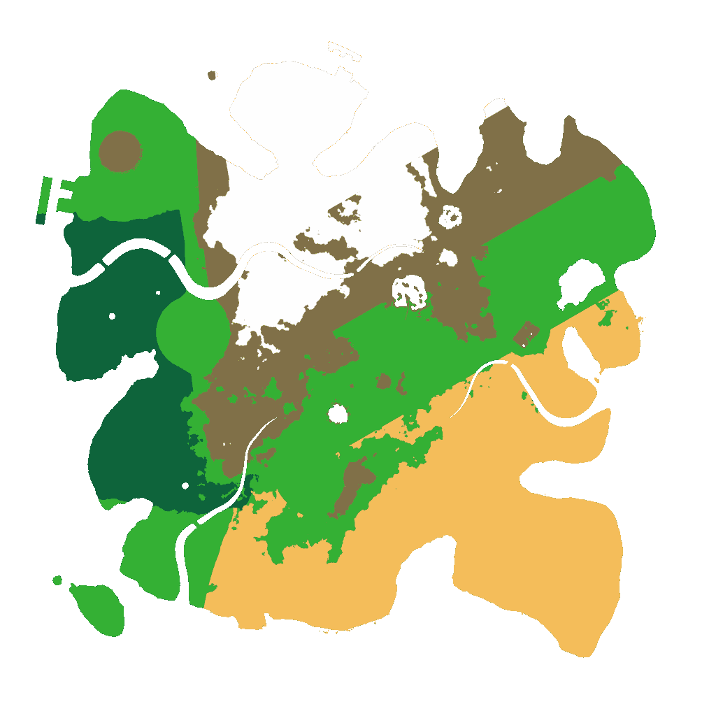 Biome Rust Map: Procedural Map, Size: 3000, Seed: 921798635