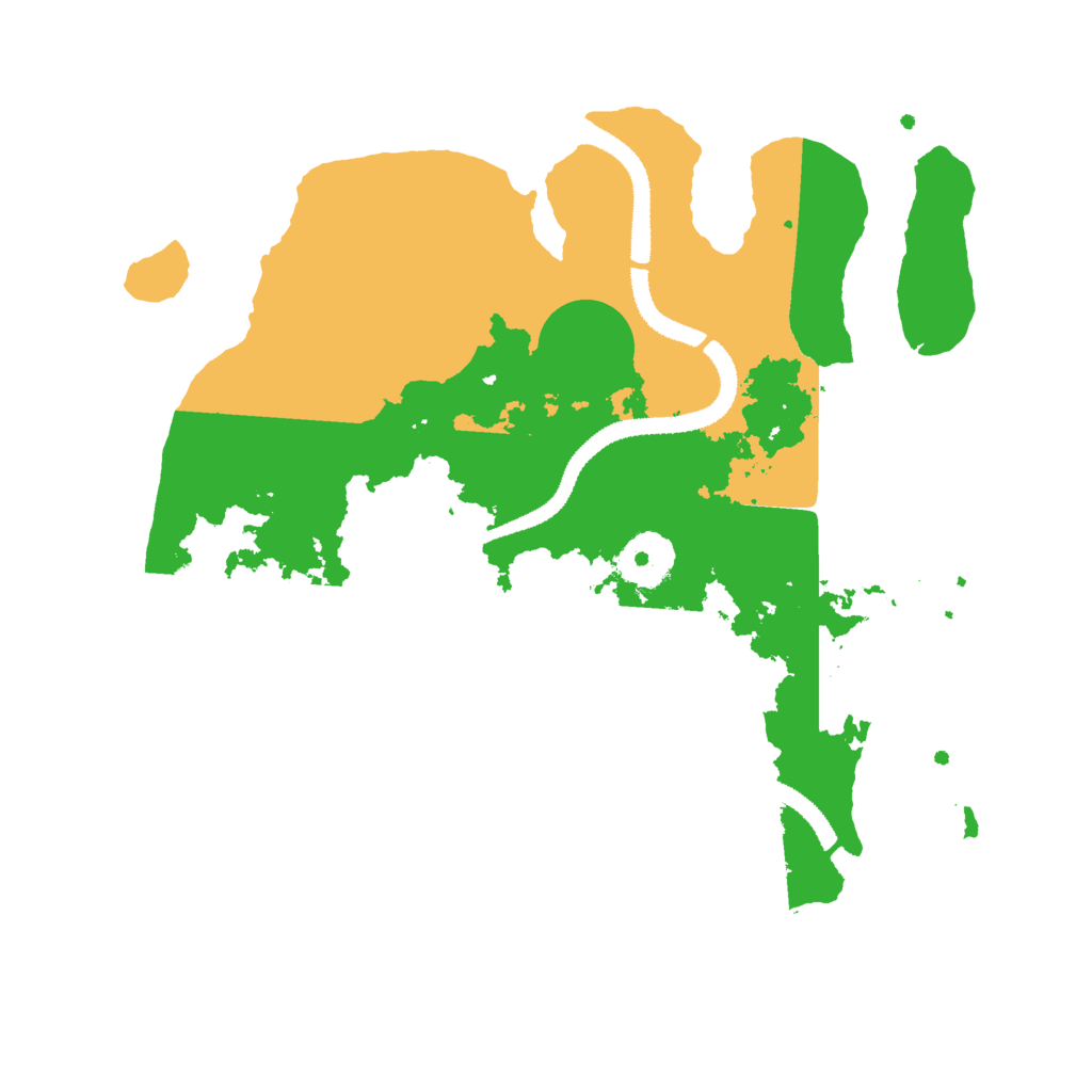 Biome Rust Map: Procedural Map, Size: 3000, Seed: 1466790567