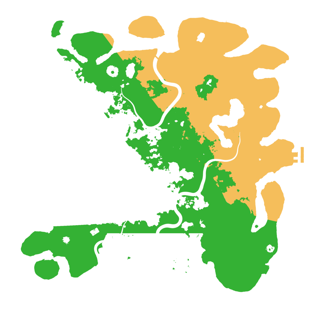 Biome Rust Map: Procedural Map, Size: 4000, Seed: 190119