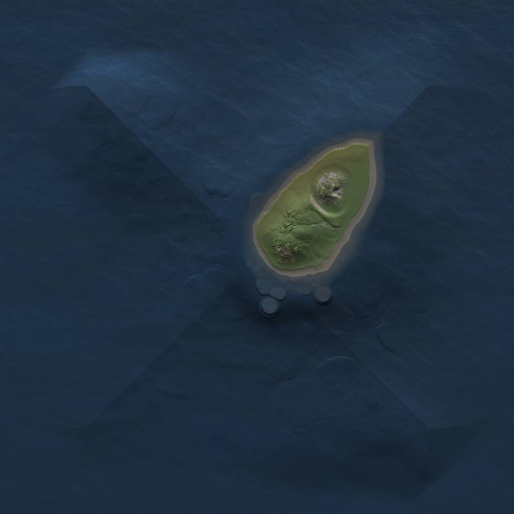 Rust Map: Procedural Map, Size: 1000, Seed: 43071504, 1 Monuments