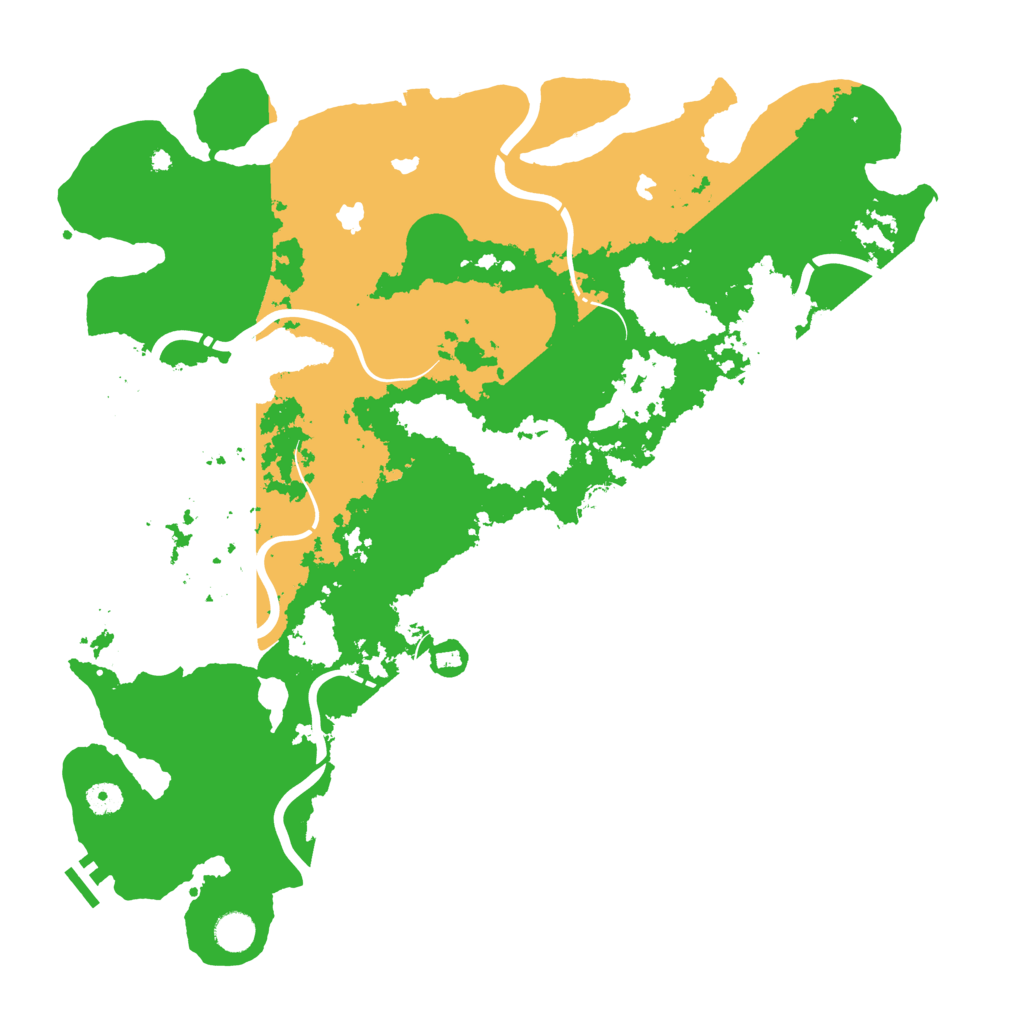 Biome Rust Map: Procedural Map, Size: 4500, Seed: 295