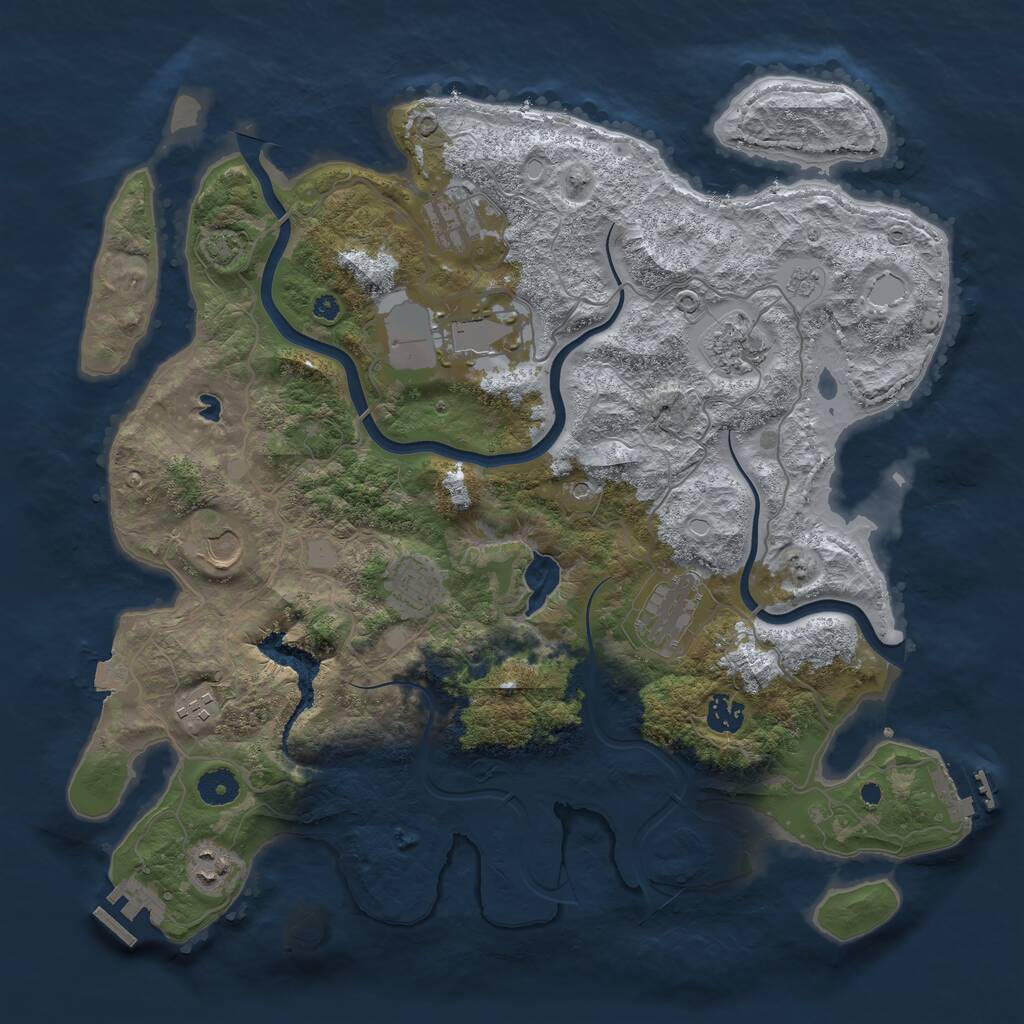 Rust Map: Procedural Map, Size: 4000, Seed: 1769120656, 15 Monuments