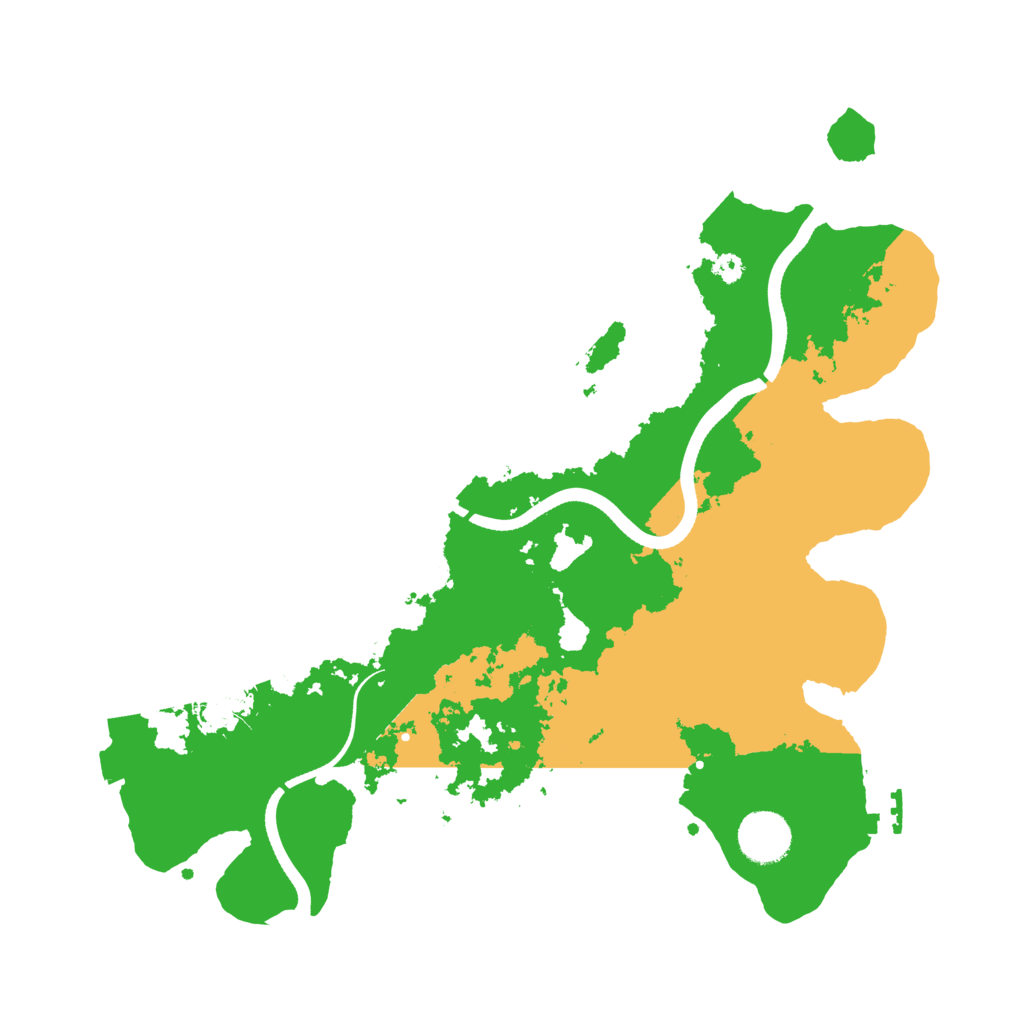 Biome Rust Map: Procedural Map, Size: 3500, Seed: 140670