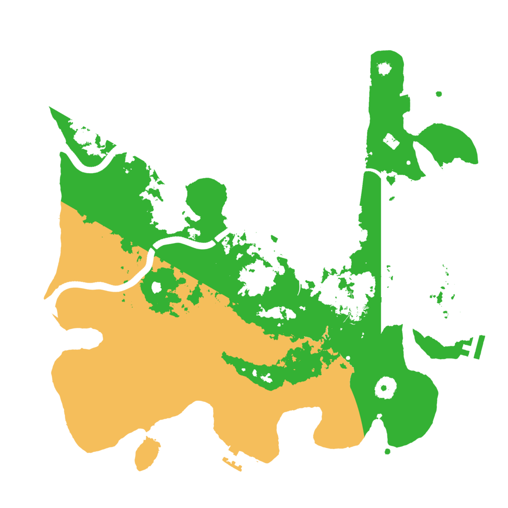 Biome Rust Map: Procedural Map, Size: 3500, Seed: 124720