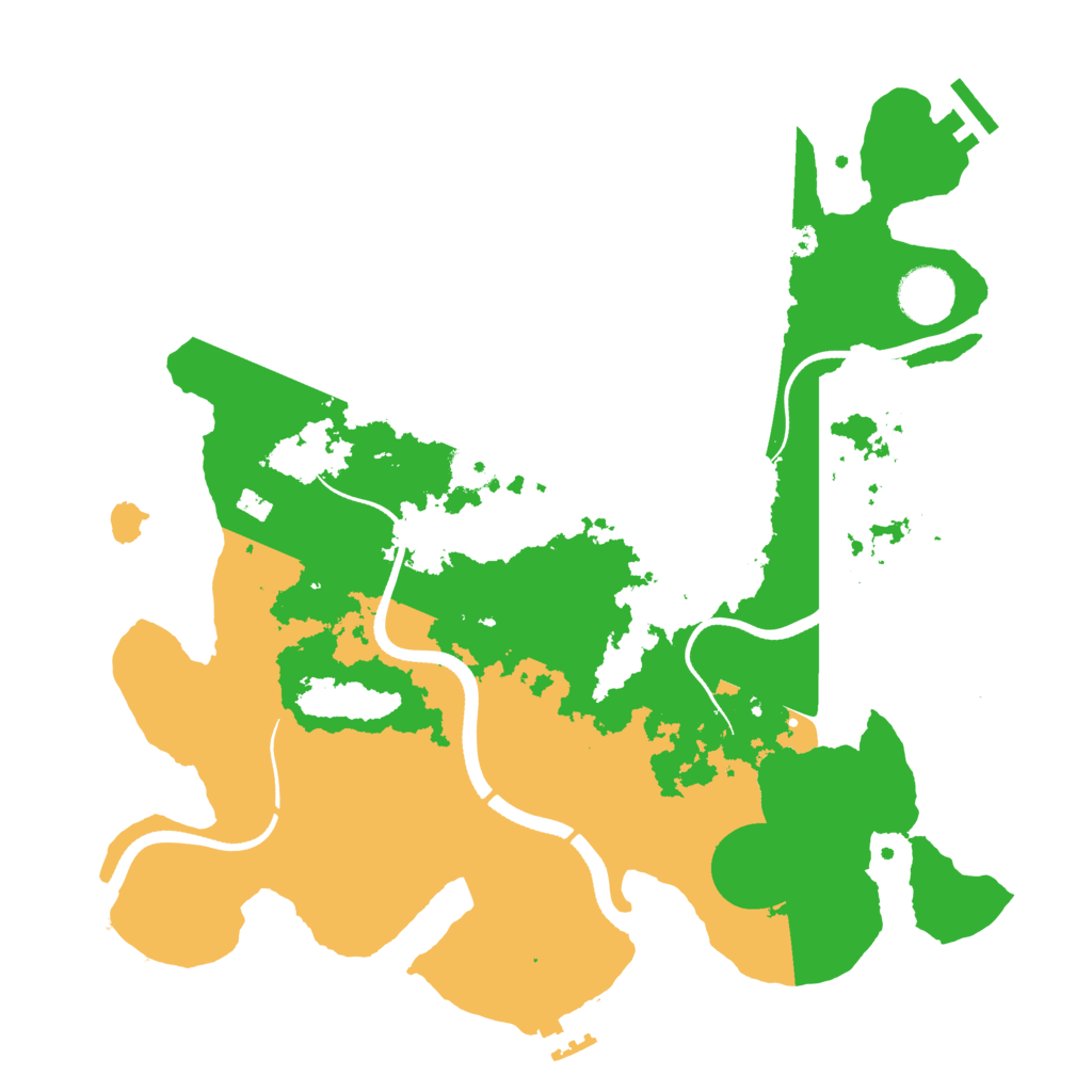 Biome Rust Map: Procedural Map, Size: 3500, Seed: 672846