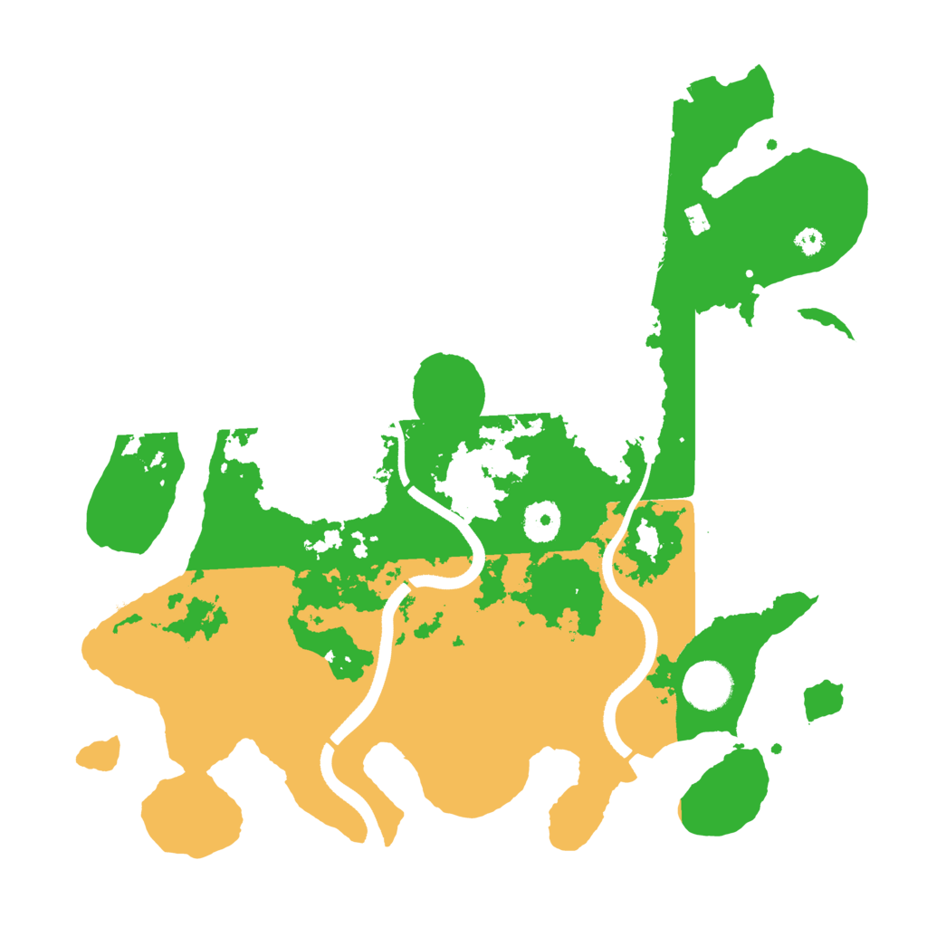 Biome Rust Map: Procedural Map, Size: 3500, Seed: 20260911