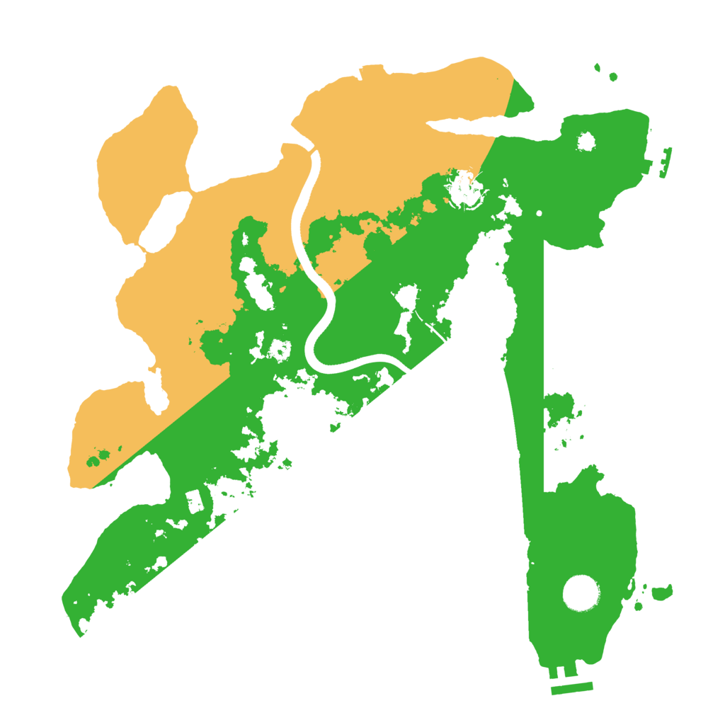 Biome Rust Map: Procedural Map, Size: 3500, Seed: 325505