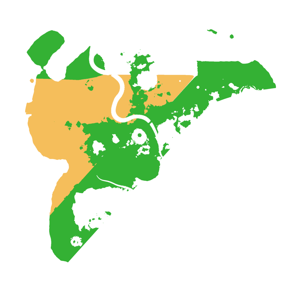 Biome Rust Map: Procedural Map, Size: 3000, Seed: 1054392799