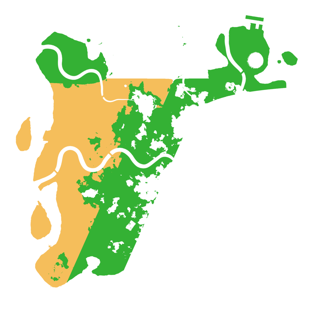 Biome Rust Map: Procedural Map, Size: 3500, Seed: 1601635307