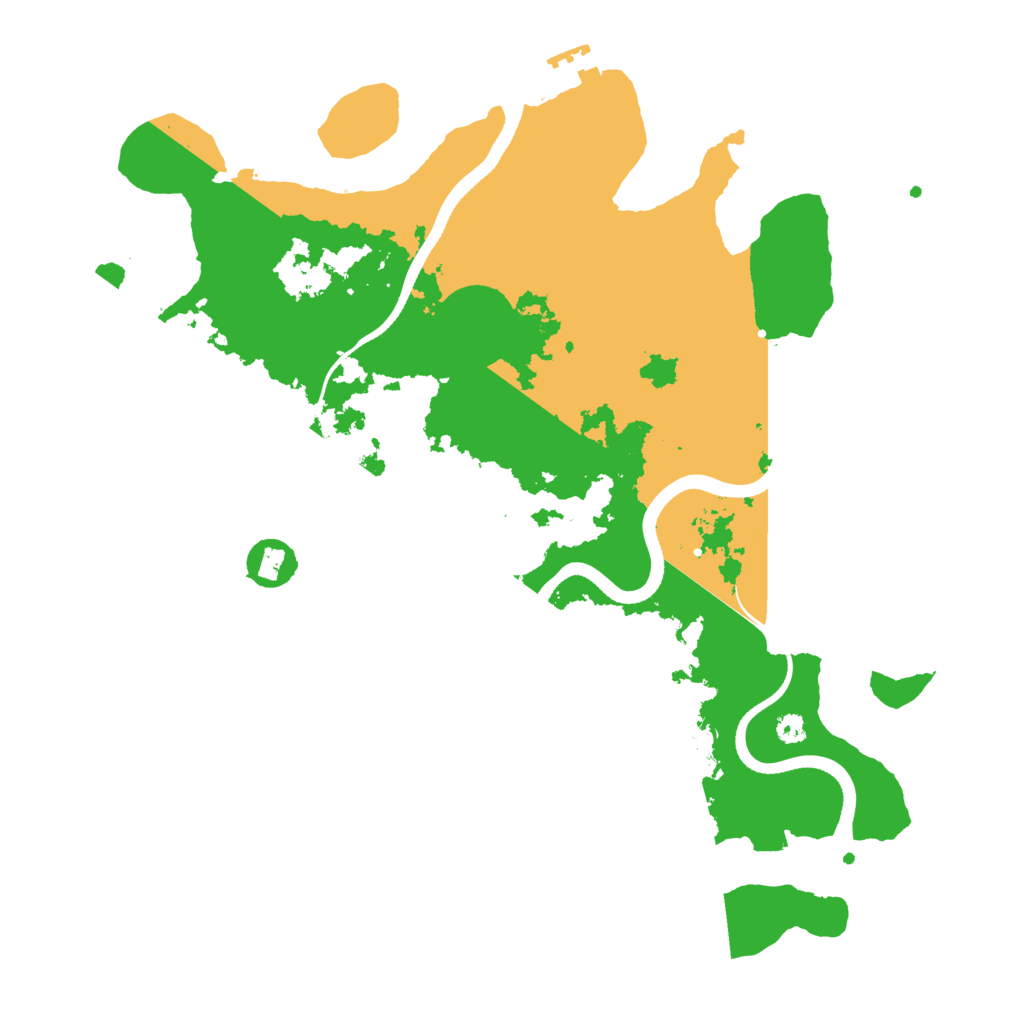 Biome Rust Map: Procedural Map, Size: 3500, Seed: 213531
