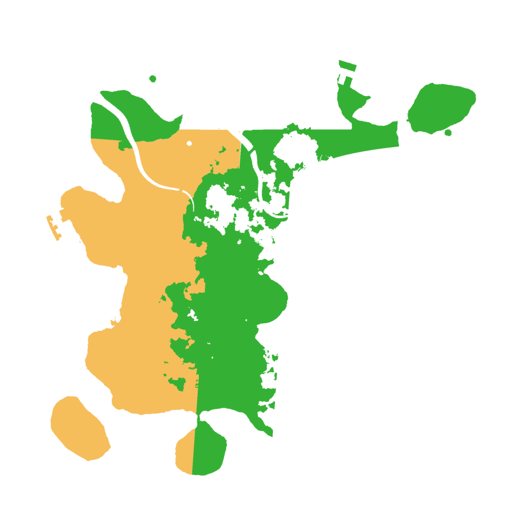 Biome Rust Map: Procedural Map, Size: 3000, Seed: 1350687635
