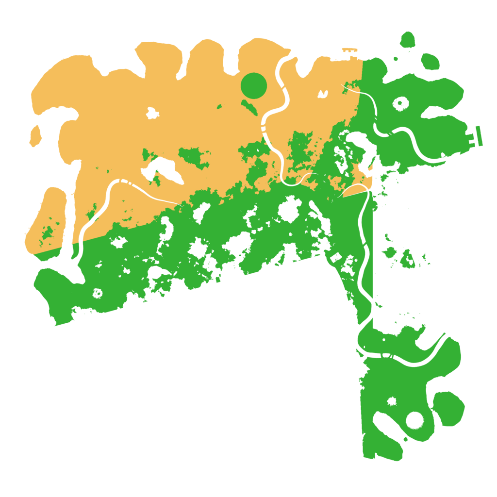 Biome Rust Map: Procedural Map, Size: 5000, Seed: 729311