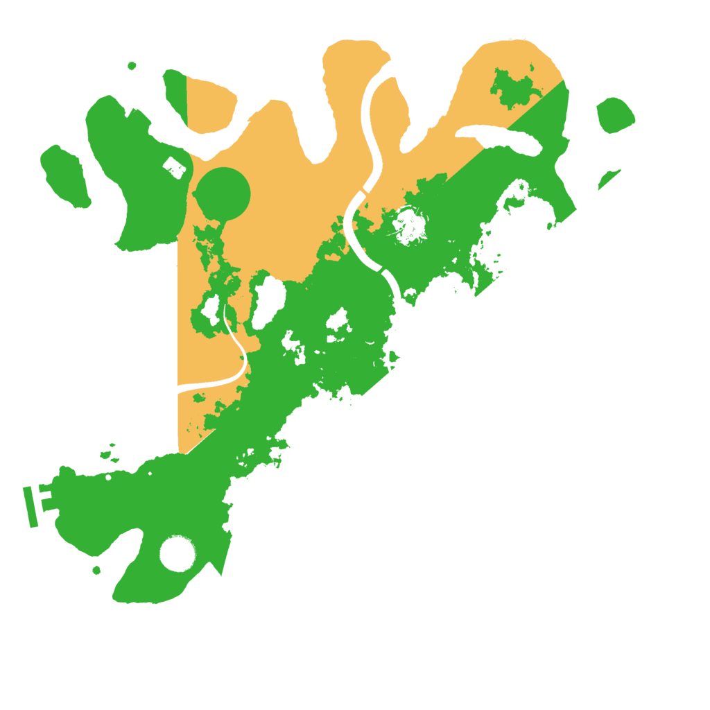 Biome Rust Map: Procedural Map, Size: 3500, Seed: 196377