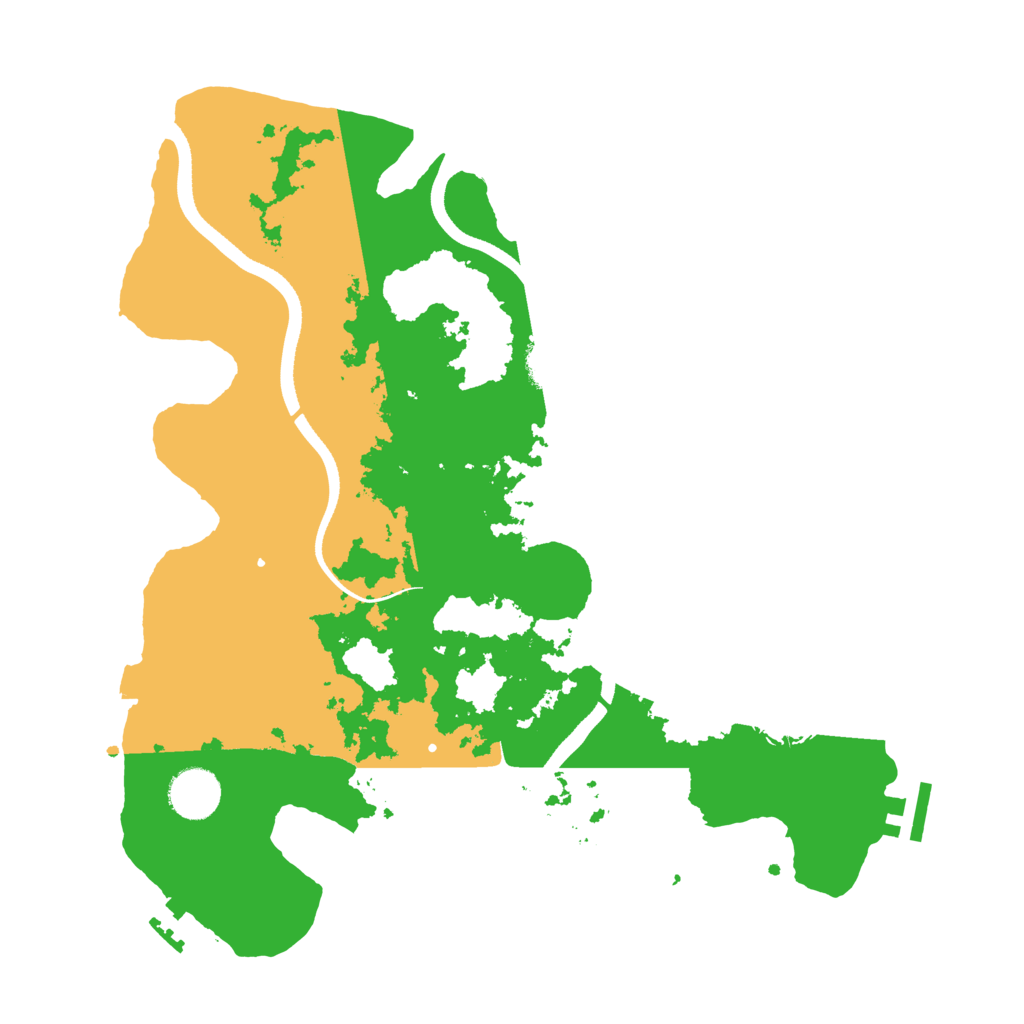 Biome Rust Map: Procedural Map, Size: 3500, Seed: 444719726