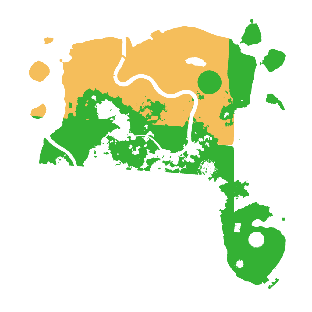Biome Rust Map: Procedural Map, Size: 3500, Seed: 1466790567