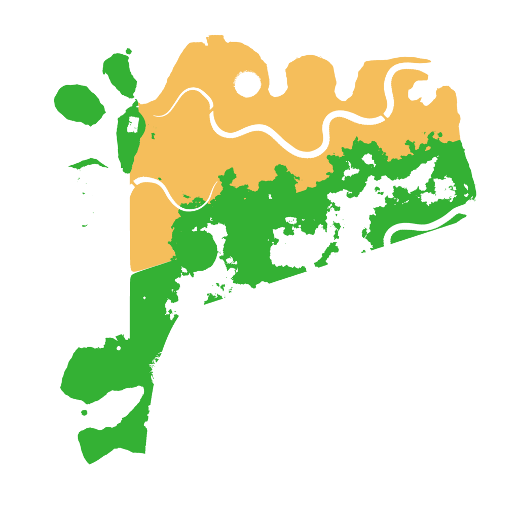 Biome Rust Map: Procedural Map, Size: 3500, Seed: 985286