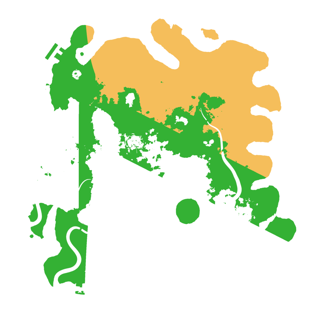 Biome Rust Map: Procedural Map, Size: 3500, Seed: 749687