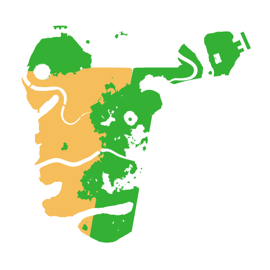 Biome Rust Map: Procedural Map, Size: 3000, Seed: 50579
