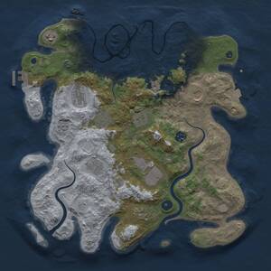Thumbnail Rust Map: Procedural Map, Size: 3800, Seed: 4586175, 16 Monuments