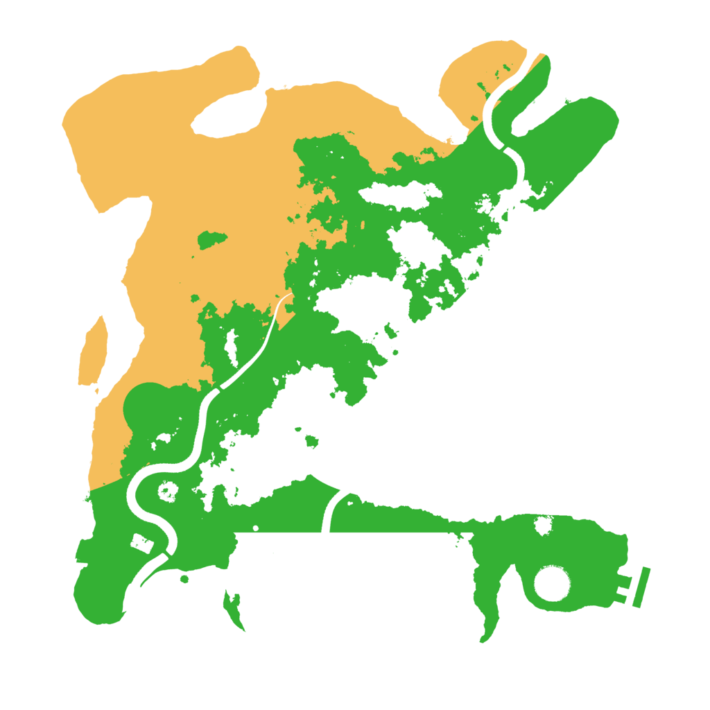 Biome Rust Map: Procedural Map, Size: 3500, Seed: 423450