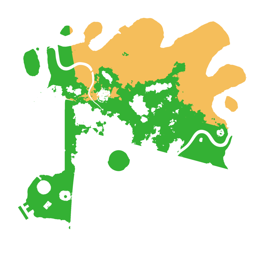 Biome Rust Map: Procedural Map, Size: 3500, Seed: 1866957083