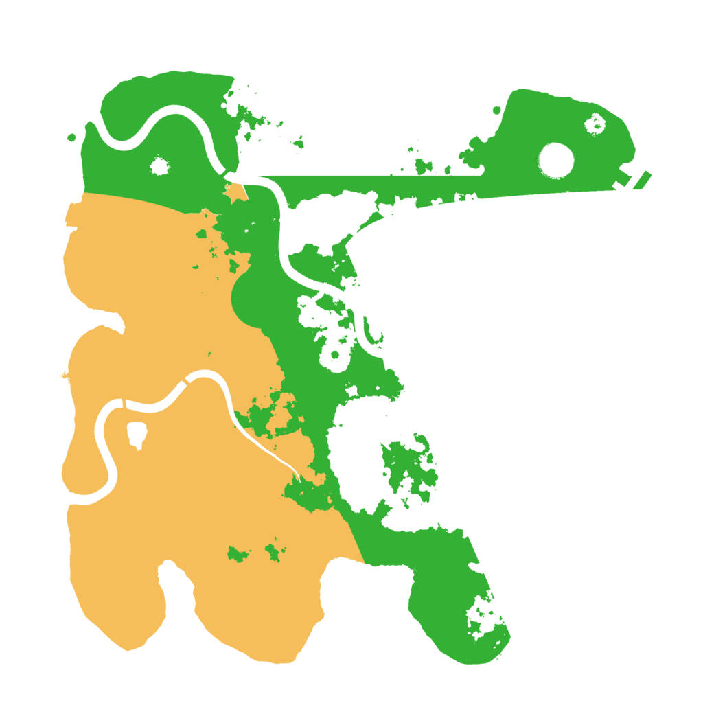 Biome Rust Map: Procedural Map, Size: 3500, Seed: 1303641554