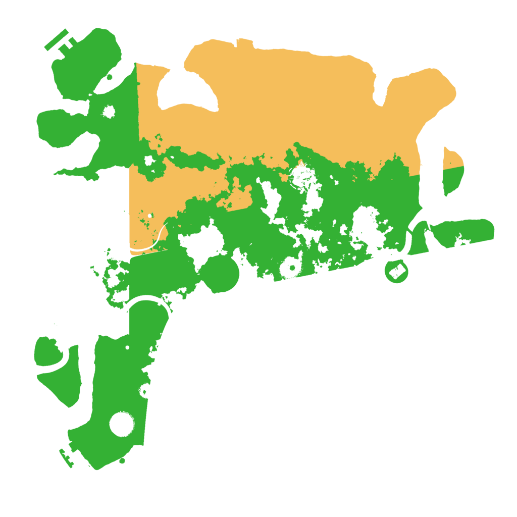 Biome Rust Map: Procedural Map, Size: 3700, Seed: 130928015