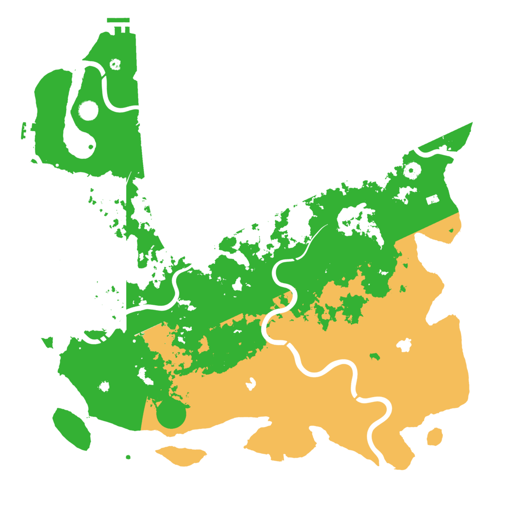 Biome Rust Map: Procedural Map, Size: 4500, Seed: 599312