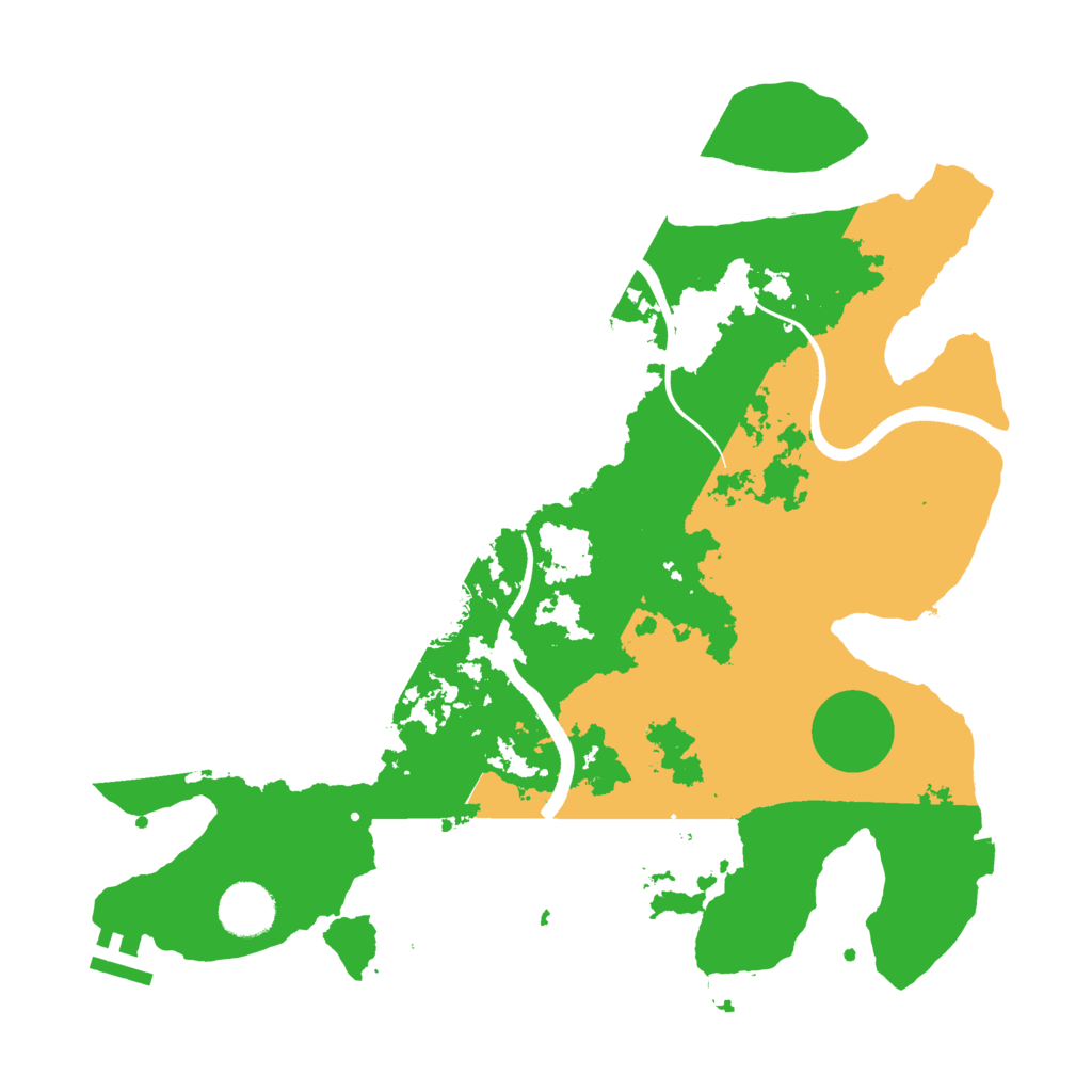 Biome Rust Map: Procedural Map, Size: 3500, Seed: 522646599