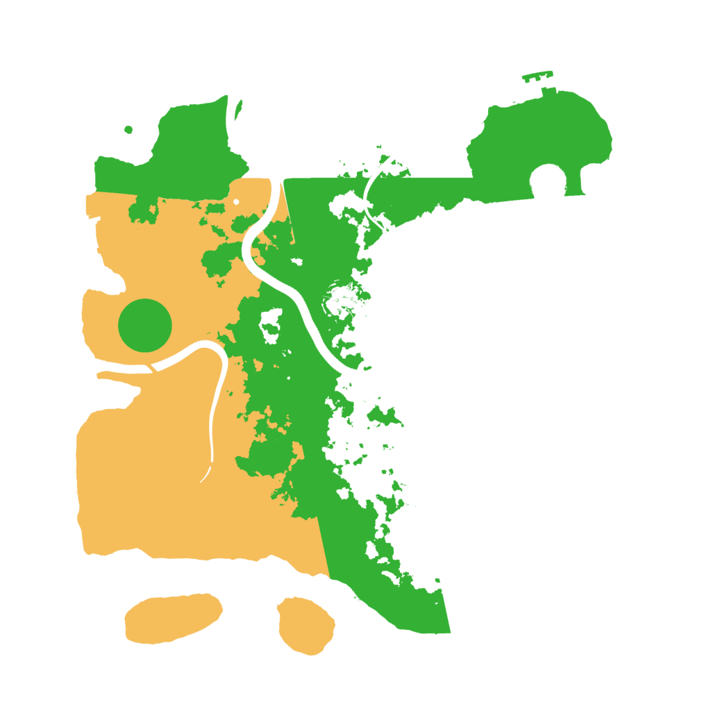 Biome Rust Map: Procedural Map, Size: 3500, Seed: 11112