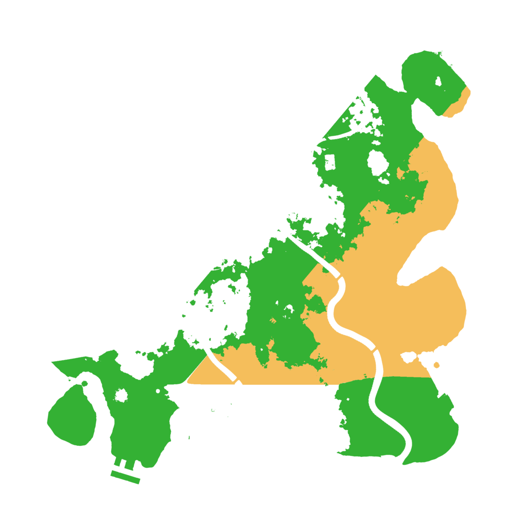 Biome Rust Map: Procedural Map, Size: 3500, Seed: 33382555