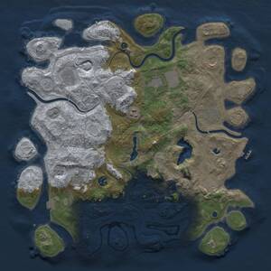 Thumbnail Rust Map: Procedural Map, Size: 4250, Seed: 785546343, 17 Monuments
