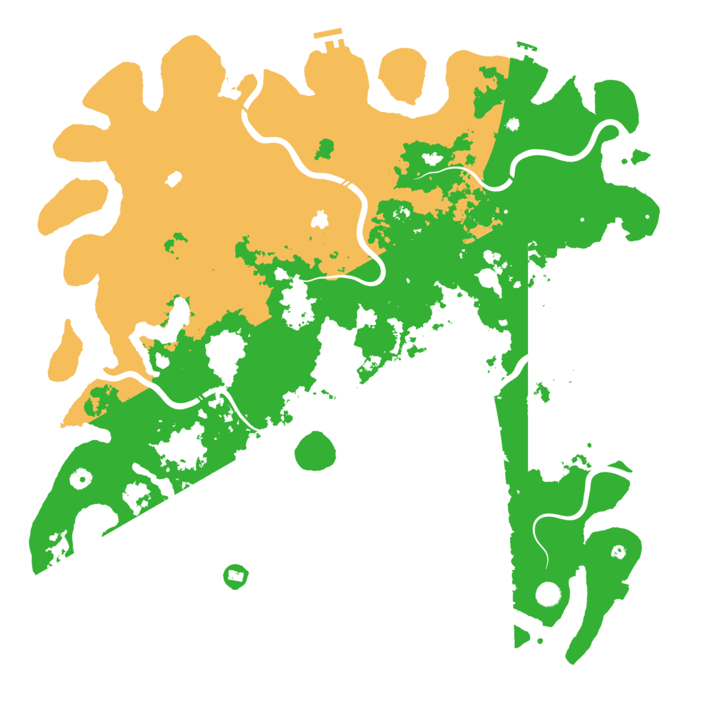 Biome Rust Map: Procedural Map, Size: 5000, Seed: 211048