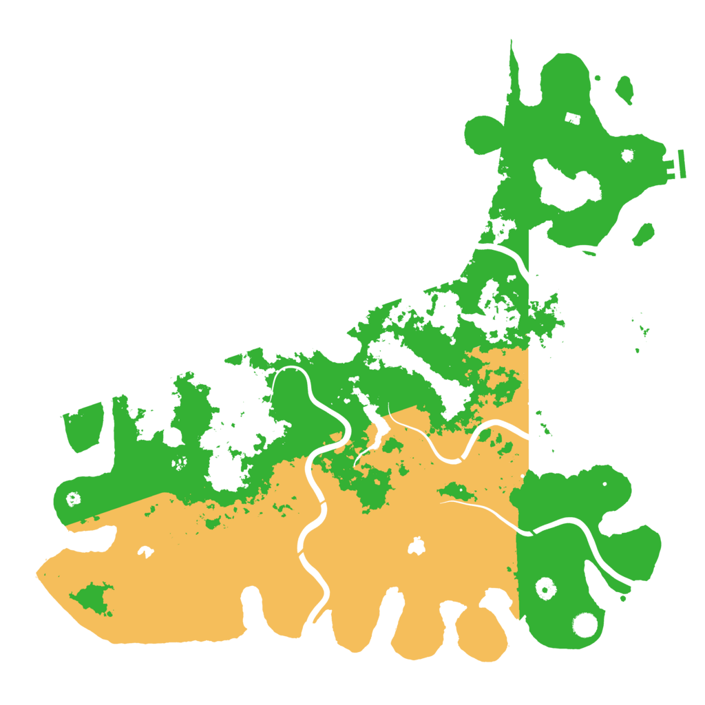 Biome Rust Map: Procedural Map, Size: 5000, Seed: 821460
