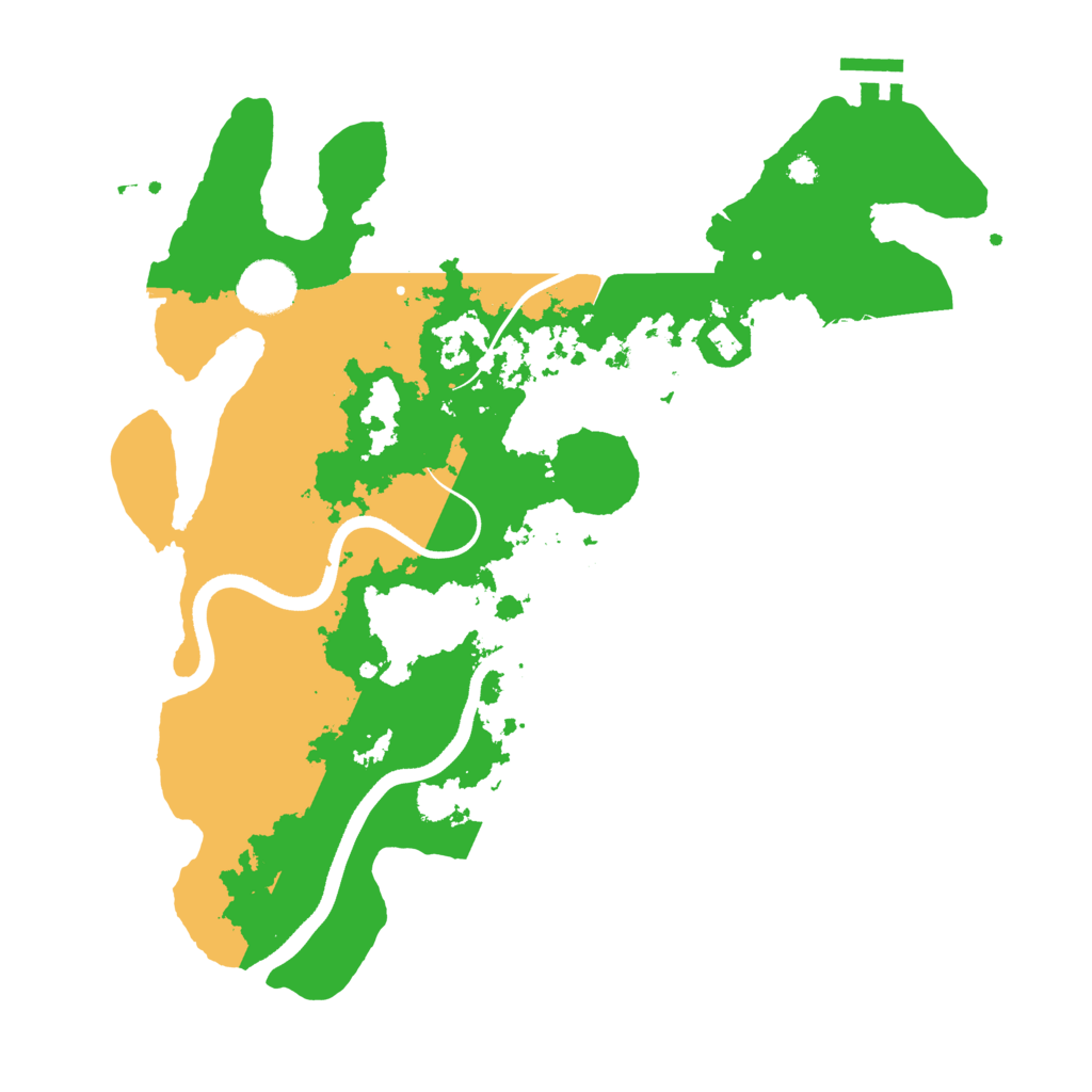 Biome Rust Map: Procedural Map, Size: 3500, Seed: 107858141