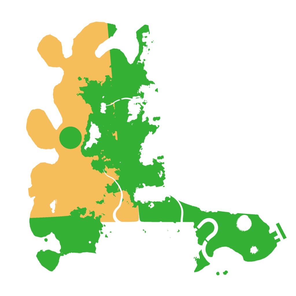 Biome Rust Map: Procedural Map, Size: 3500, Seed: 525768