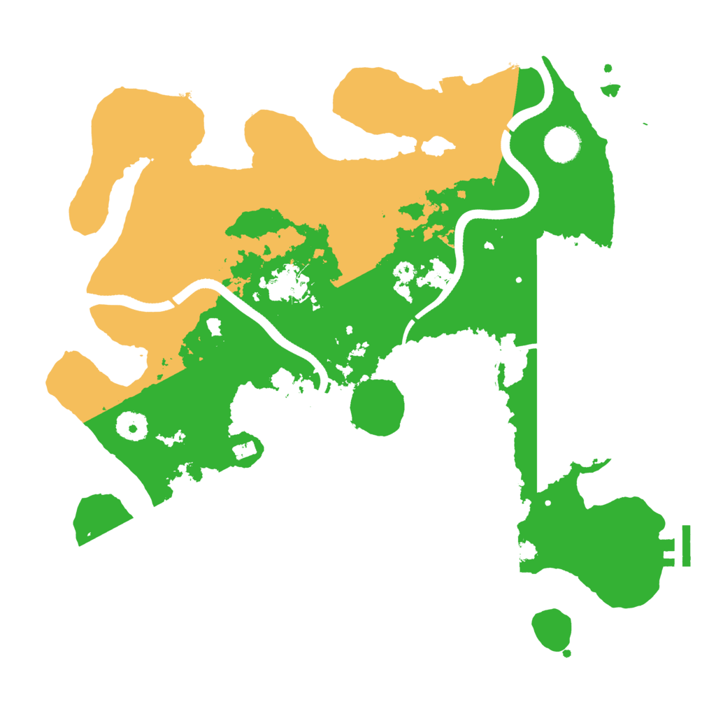 Biome Rust Map: Procedural Map, Size: 3500, Seed: 983308