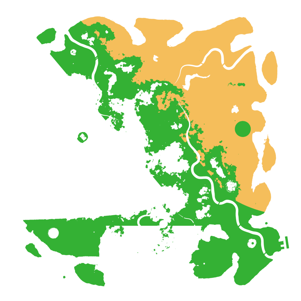 Biome Rust Map: Procedural Map, Size: 5000, Seed: 659198
