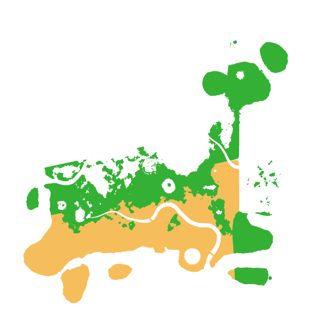 Biome Rust Map: Procedural Map, Size: 3500, Seed: 590332