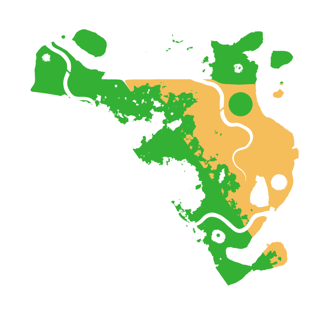 Biome Rust Map: Procedural Map, Size: 3500, Seed: 584868