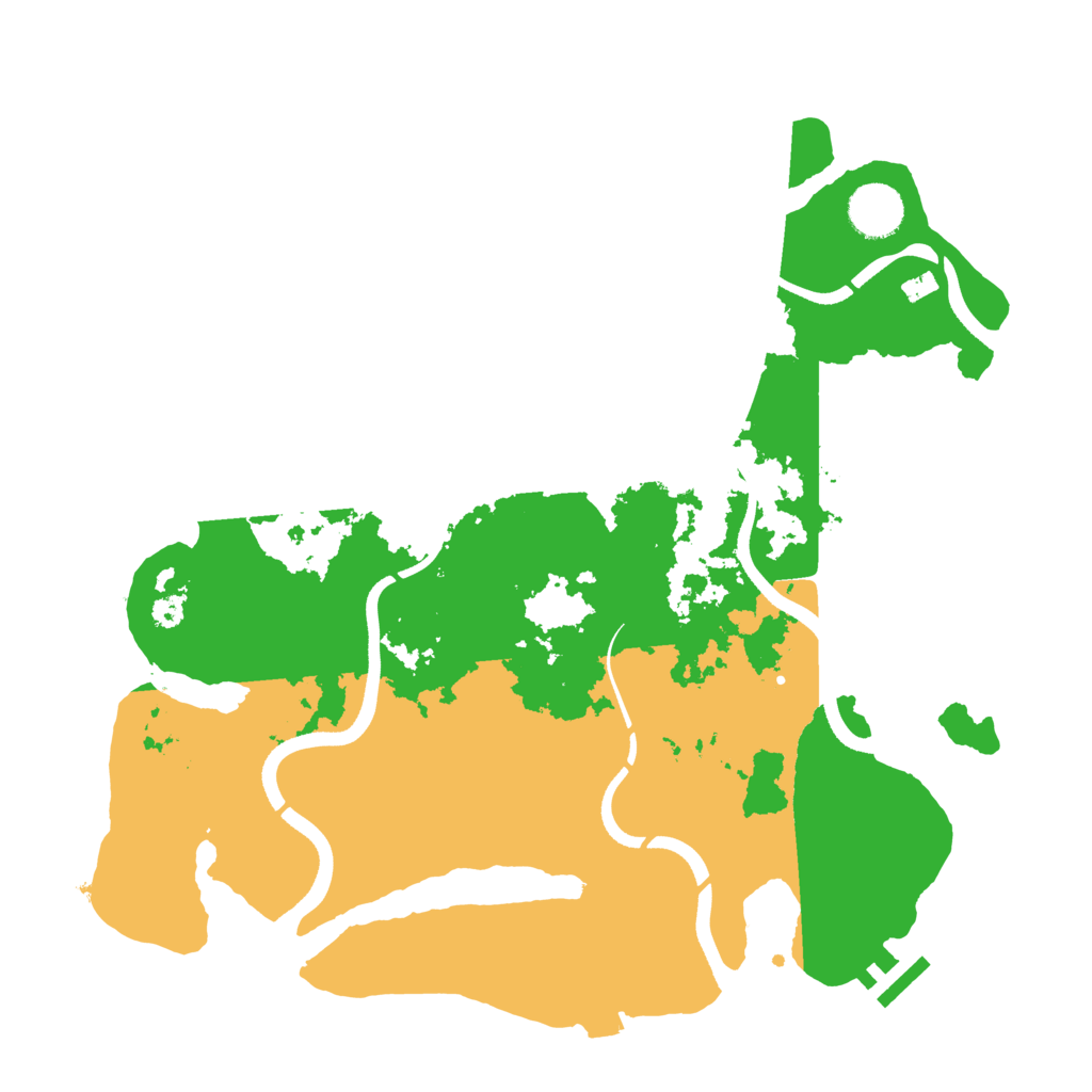 Biome Rust Map: Procedural Map, Size: 3500, Seed: 7397579