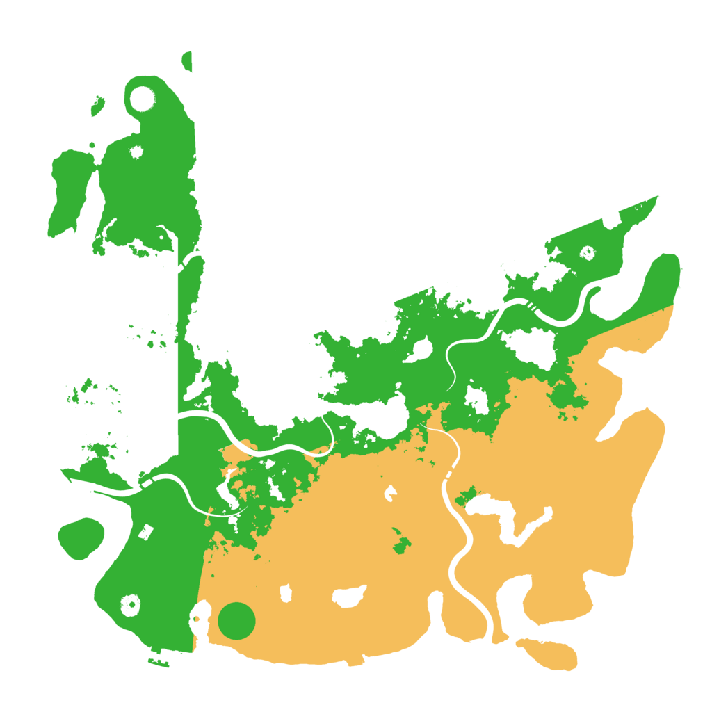Biome Rust Map: Procedural Map, Size: 5000, Seed: 826251