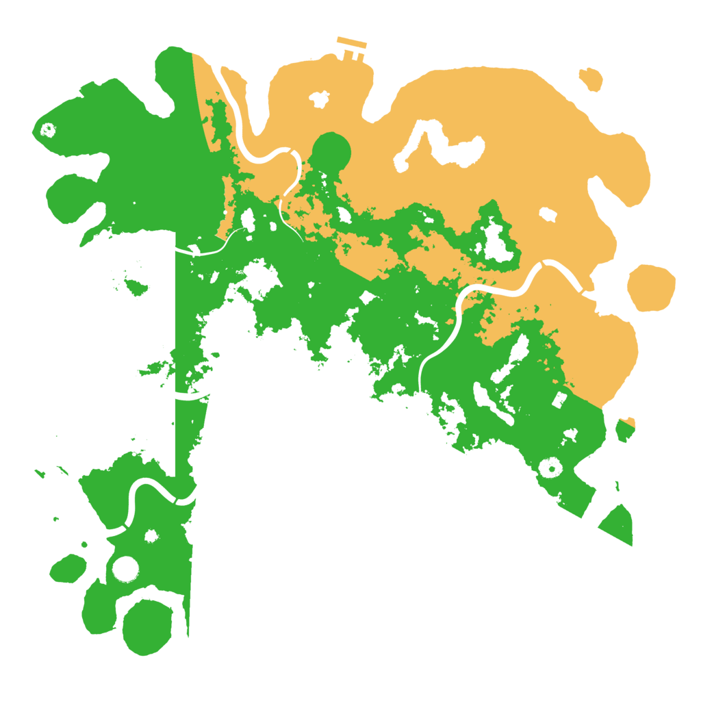 Biome Rust Map: Procedural Map, Size: 4750, Seed: 668403