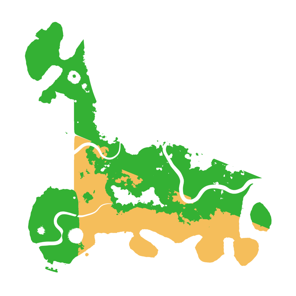 Biome Rust Map: Procedural Map, Size: 3500, Seed: 848105