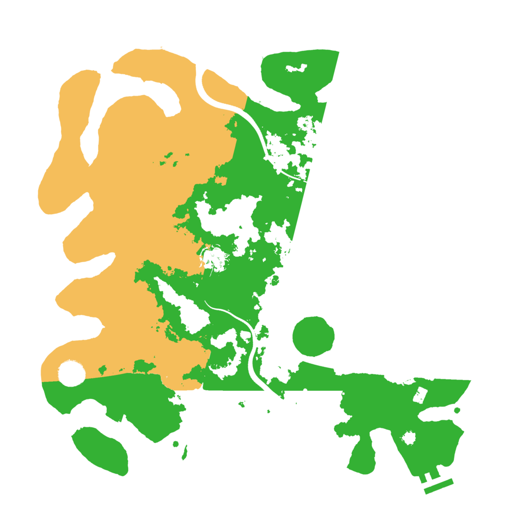 Biome Rust Map: Procedural Map, Size: 3500, Seed: 343869