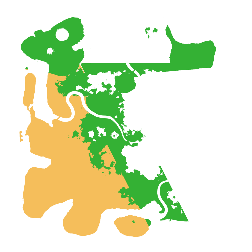Biome Rust Map: Procedural Map, Size: 3500, Seed: 451672417
